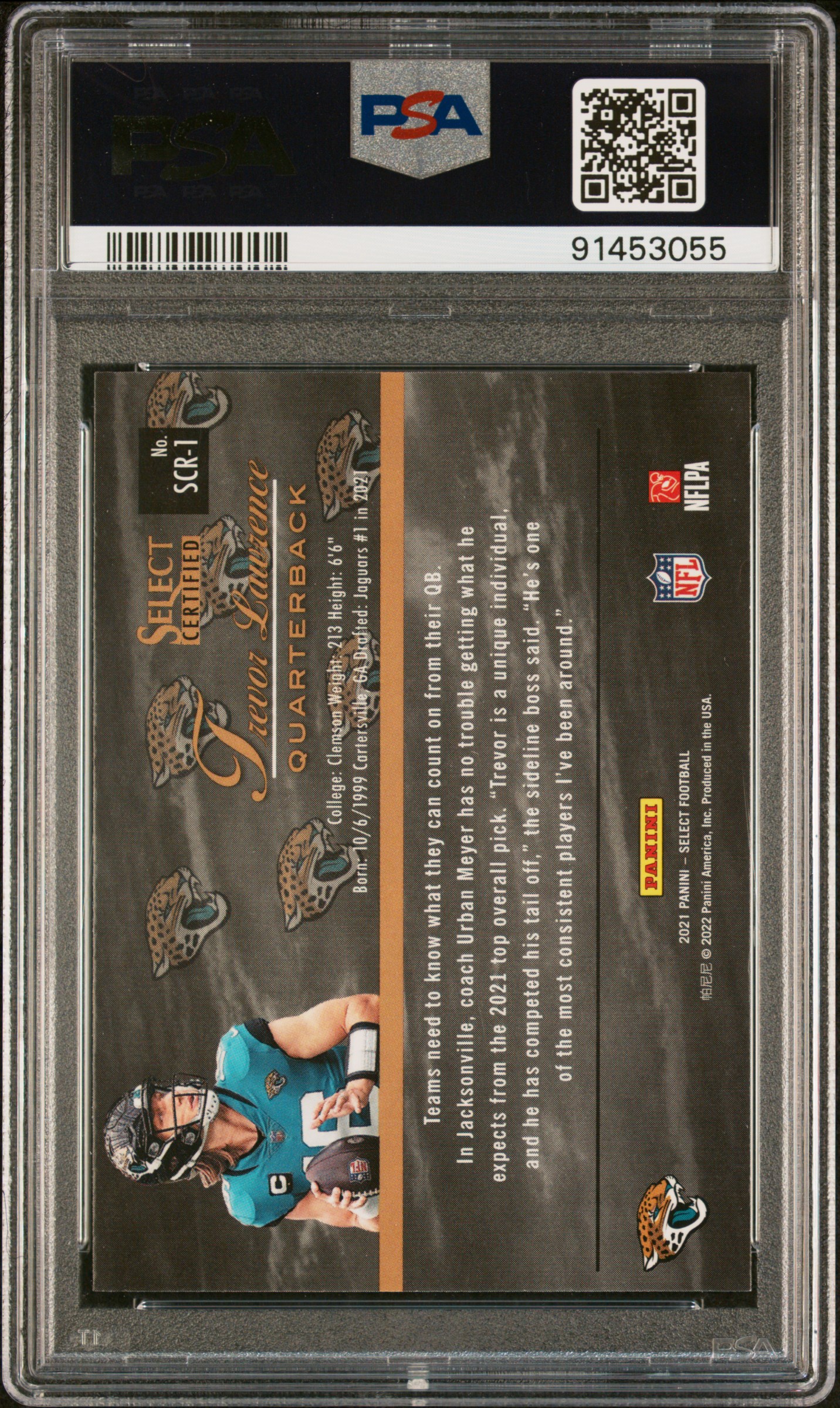 Trevor Lawrence 2021 Select Select Certified Rookies #1 RC (PSA 10) at PristineAuction.com Trevor Lawrence 2021 Select Select Certified Rookies #1 RC (PSA 10) at PristineAuction.com