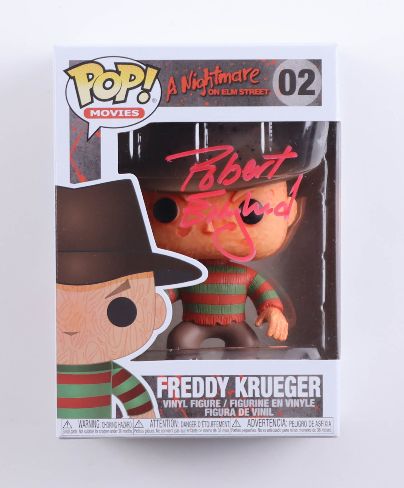Robert Englund Signed "A Nightmare on Elm Street" #02 Freddy Krueger Funko Pop! Vinyl Figure (AutographCOA) at PristineAuction.com Robert Englund Signed "A Nightmare on Elm Street" #02 Freddy Krueger Funko Pop! Vinyl Figure (AutographCOA) at PristineAuction.com