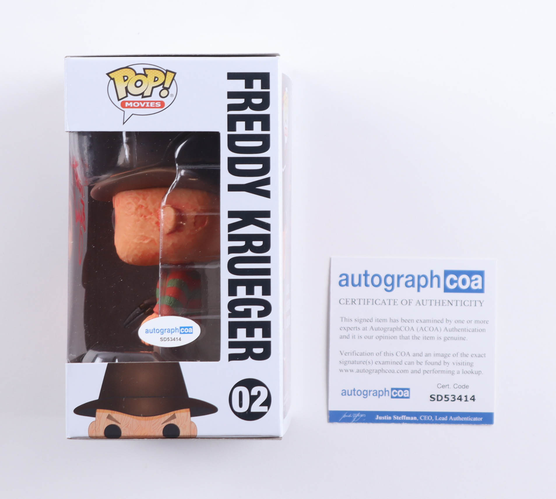 Robert Englund Signed "A Nightmare on Elm Street" #02 Freddy Krueger Funko Pop! Vinyl Figure (AutographCOA) at PristineAuction.com Robert Englund Signed "A Nightmare on Elm Street" #02 Freddy Krueger Funko Pop! Vinyl Figure (AutographCOA) at PristineAuction.com