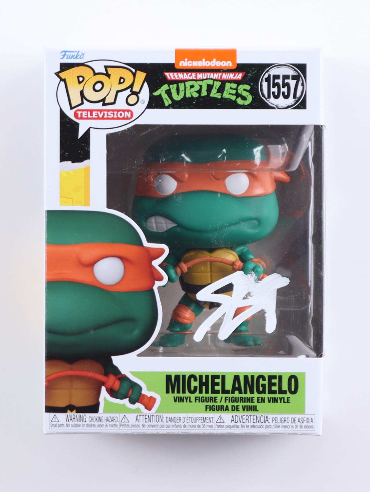 Shamon Brown Jr. Signed "Teenage Mutant Ninja Turtles" #1557 Michelangelo Funko Pop! Vinyl Figure (AutographCOA) at PristineAuction.com Shamon Brown Jr. Signed "Teenage Mutant Ninja Turtles" #1557 Michelangelo Funko Pop! Vinyl Figure (AutographCOA) at PristineAuction.com