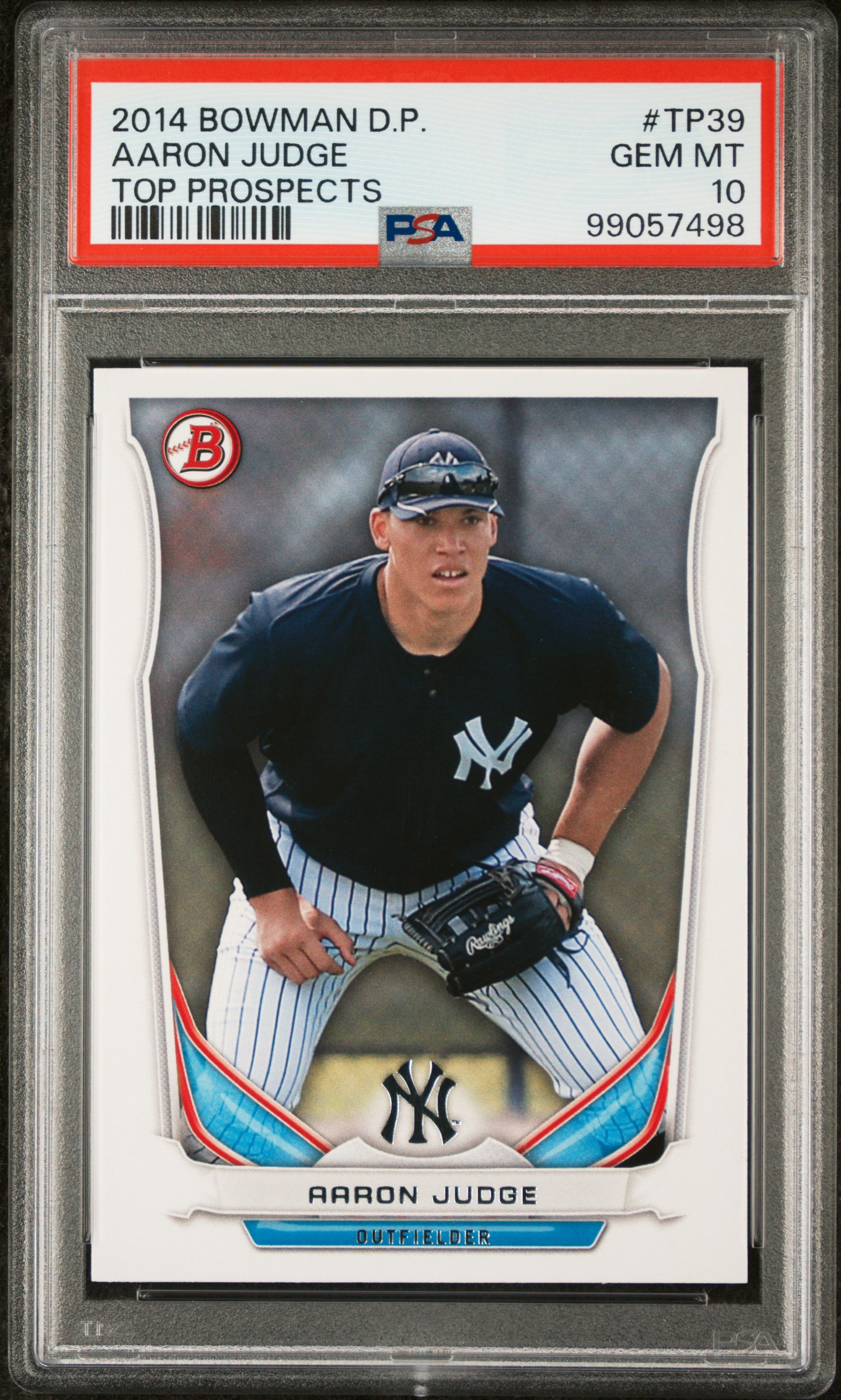 Aaron Judge 2014 Bowman Draft Top Prospects #TP39 RC (PSA 10) at PristineAuction.com Aaron Judge 2014 Bowman Draft Top Prospects #TP39 RC (PSA 10) at PristineAuction.com
