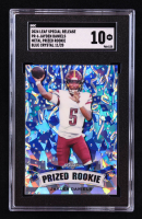 Jayden Daniels 2024 Leaf Metal Special Release Prized Rookie Crystal Blue #PR6 RC #/20 (SGC 10) at PristineAuction.com