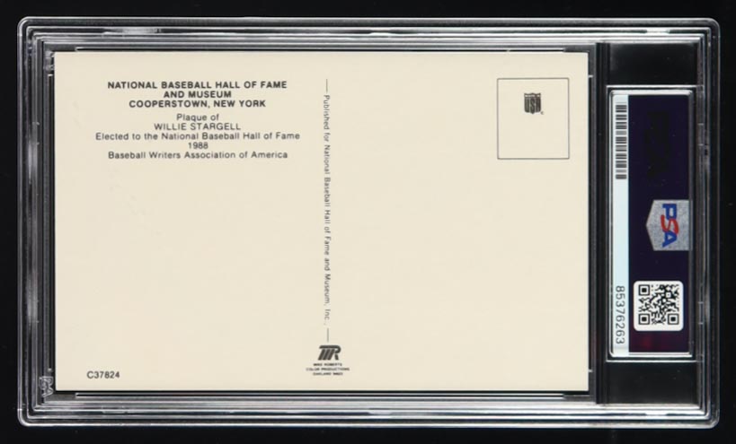 Willie Stargell Signed Hall of Fame Plaque Postcard (PSA) at PristineAuction.com Willie Stargell Signed Hall of Fame Plaque Postcard (PSA) at PristineAuction.com