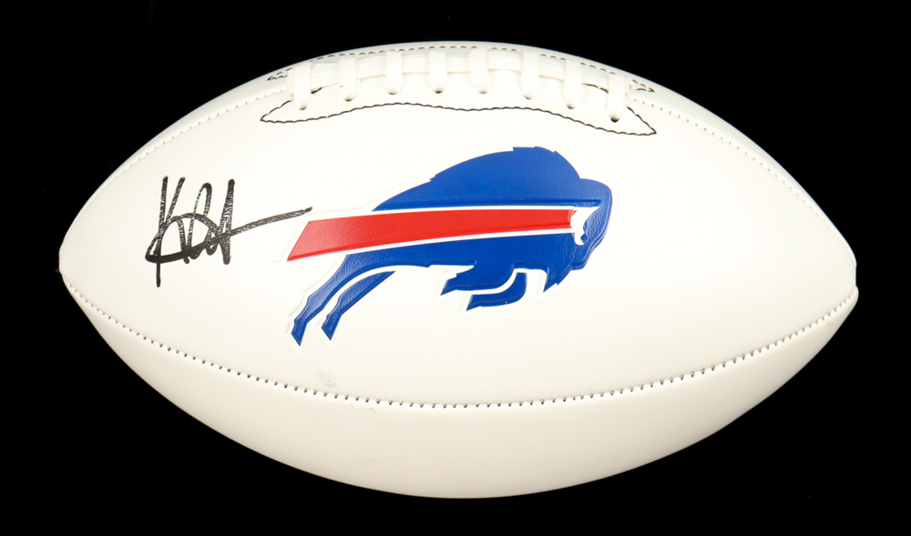 Keon Coleman Signed Bills Logo Football (Fanatics) at PristineAuction.com Keon Coleman Signed Bills Logo Football (Fanatics) at PristineAuction.com