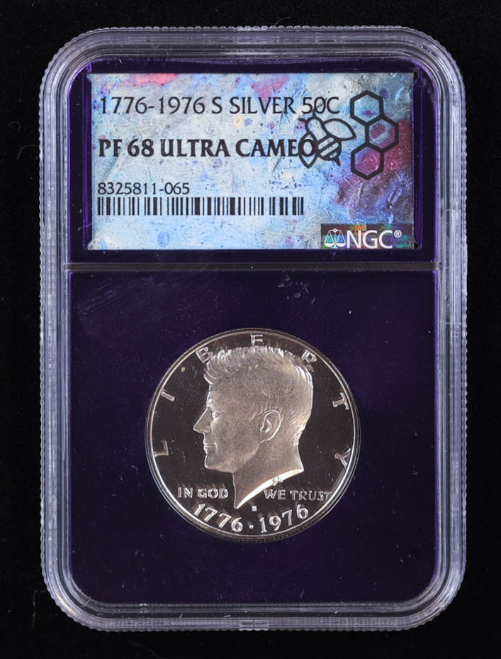 1776-1976 S Kennedy Silver Half Dollar Proof (NGC PF68 ULTRA CAMEO) at PristineAuction.com 1776-1976 S Kennedy Silver Half Dollar Proof (NGC PF68 ULTRA CAMEO) at PristineAuction.com