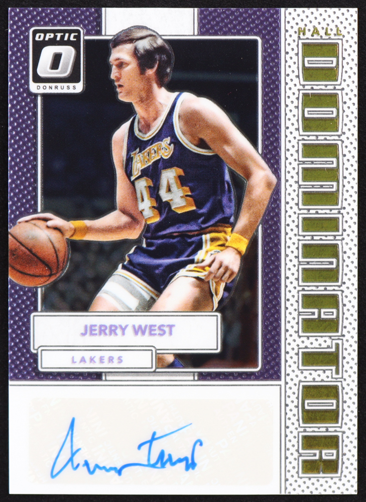 Jerry West 2017-18 Donruss Optic Hall Dominators Signatures #19 #34/49 at PristineAuction.com Jerry West 2017-18 Donruss Optic Hall Dominators Signatures #19 #34/49 at PristineAuction.com