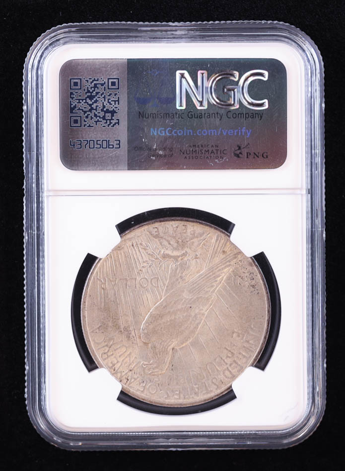 1923 Peace Silver Dollar (NGC AU58) at PristineAuction.com 1923 Peace Silver Dollar (NGC AU58) at PristineAuction.com