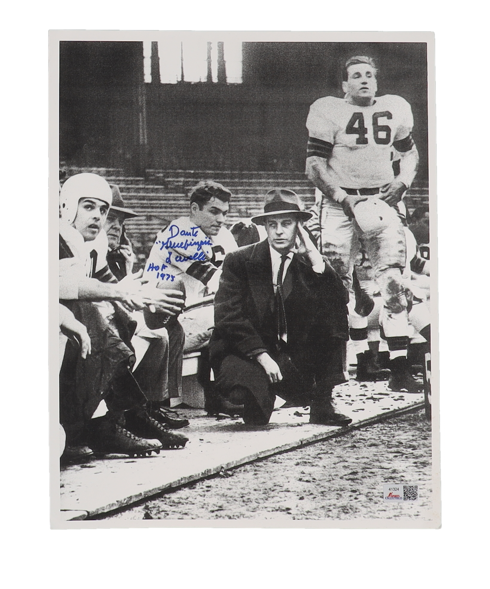 Dante "Gluefingers" Lavelli Signed Browns 11x14 Photo Inscribed "HOF 1975" (Sports Collectibles) at PristineAuction.com Dante "Gluefingers" Lavelli Signed Browns 11x14 Photo Inscribed "HOF 1975" (Sports Collectibles) at PristineAuction.com