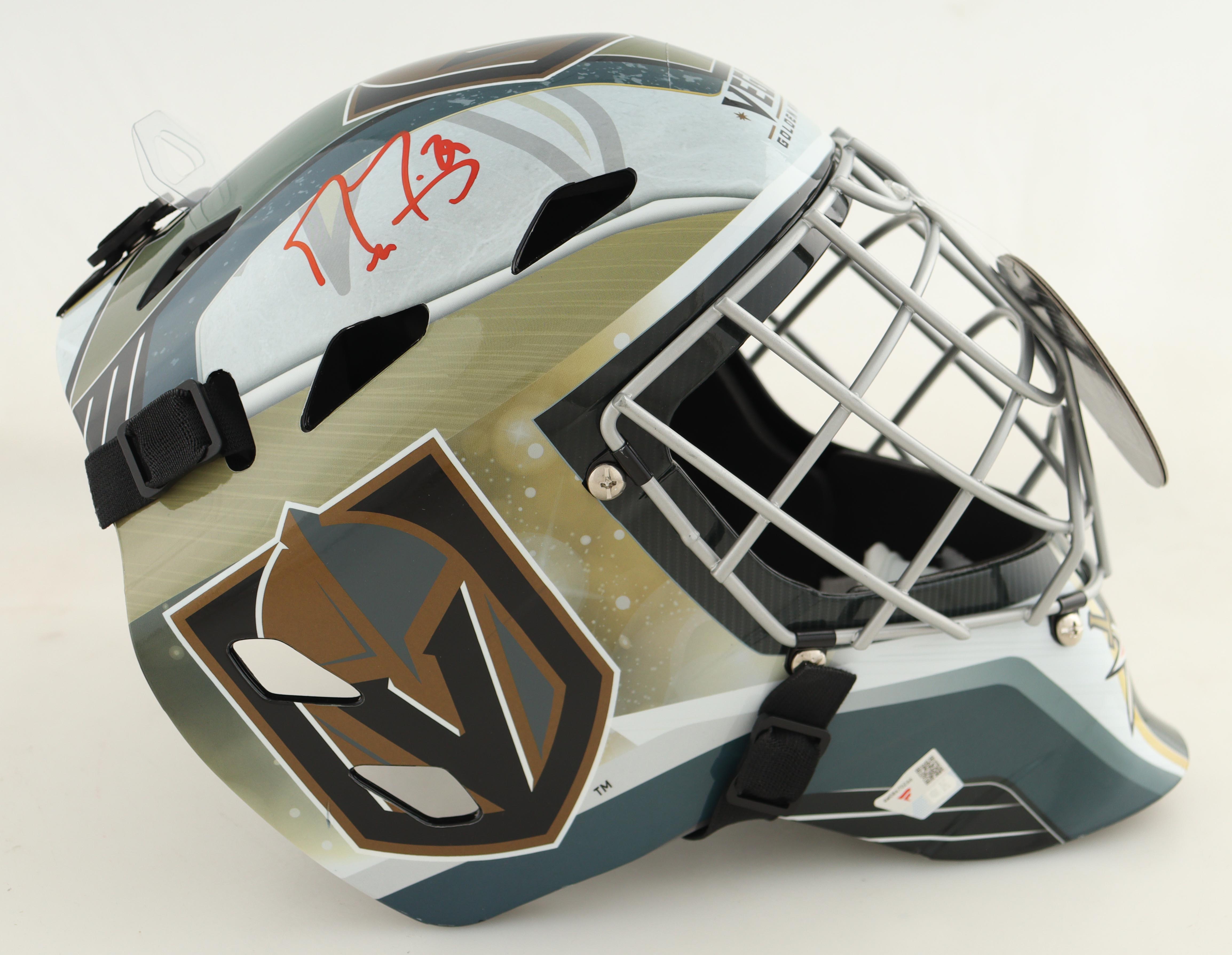 Marc-Andre Fleury Signed Golden Knights Full-Size Goalie Mask (Fanatics) at PristineAuction.com Marc-Andre Fleury Signed Golden Knights Full-Size Goalie Mask (Fanatics) at PristineAuction.com