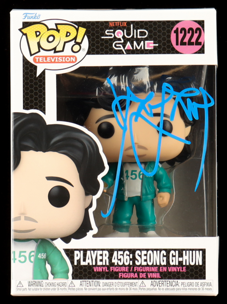 Squid] Game - Player 218: Cho Sang-Woo Funko Pop! - Figura in vinile con custodia protettiva compatibile Pop Box