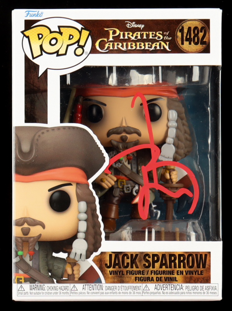 Johnny Depp Signed "Pirates Of The Caribbean" #1482 Jack Sparrow Funko Pop! Vinyl Figure (PSA) at PristineAuction.com Johnny Depp Signed "Pirates Of The Caribbean" #1482 Jack Sparrow Funko Pop! Vinyl Figure (PSA) at PristineAuction.com