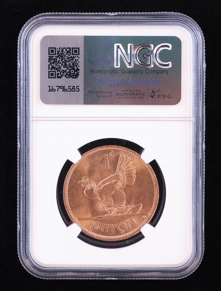 1966 Ireland Penny - "Lucky Irish Penny" (NGC GENUINE) at PristineAuction.com 1966 Ireland Penny - "Lucky Irish Penny" (NGC GENUINE) at PristineAuction.com