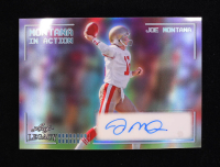 Joe Montana 2024 Leaf Legacy Collection #IA-JM4 Autograph Platinum Blue Prismatic SP Variation #24/25 at PristineAuction.com