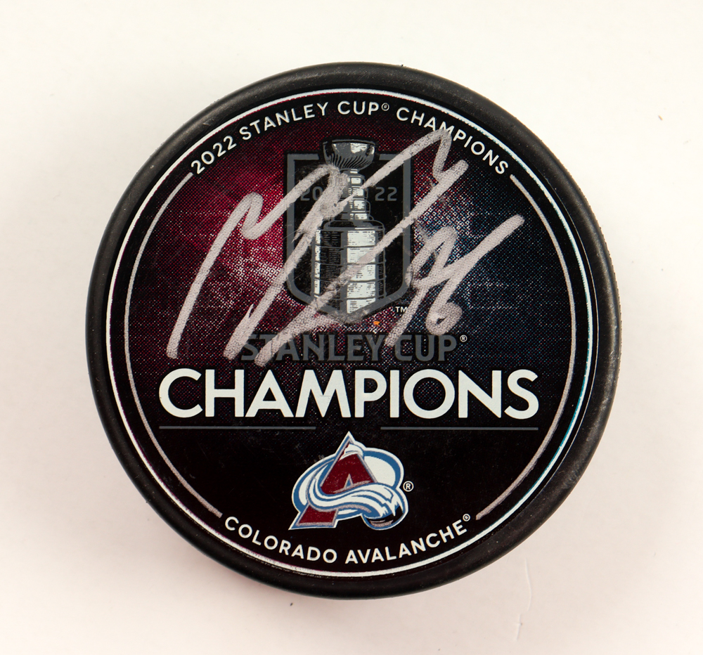 Mikko Rantanen Signed Avalanche 2022 Stanley Cup Champions Logo Hockey Puck (Fanatics) at PristineAuction.com Mikko Rantanen Signed Avalanche 2022 Stanley Cup Champions Logo Hockey Puck (Fanatics) at PristineAuction.com