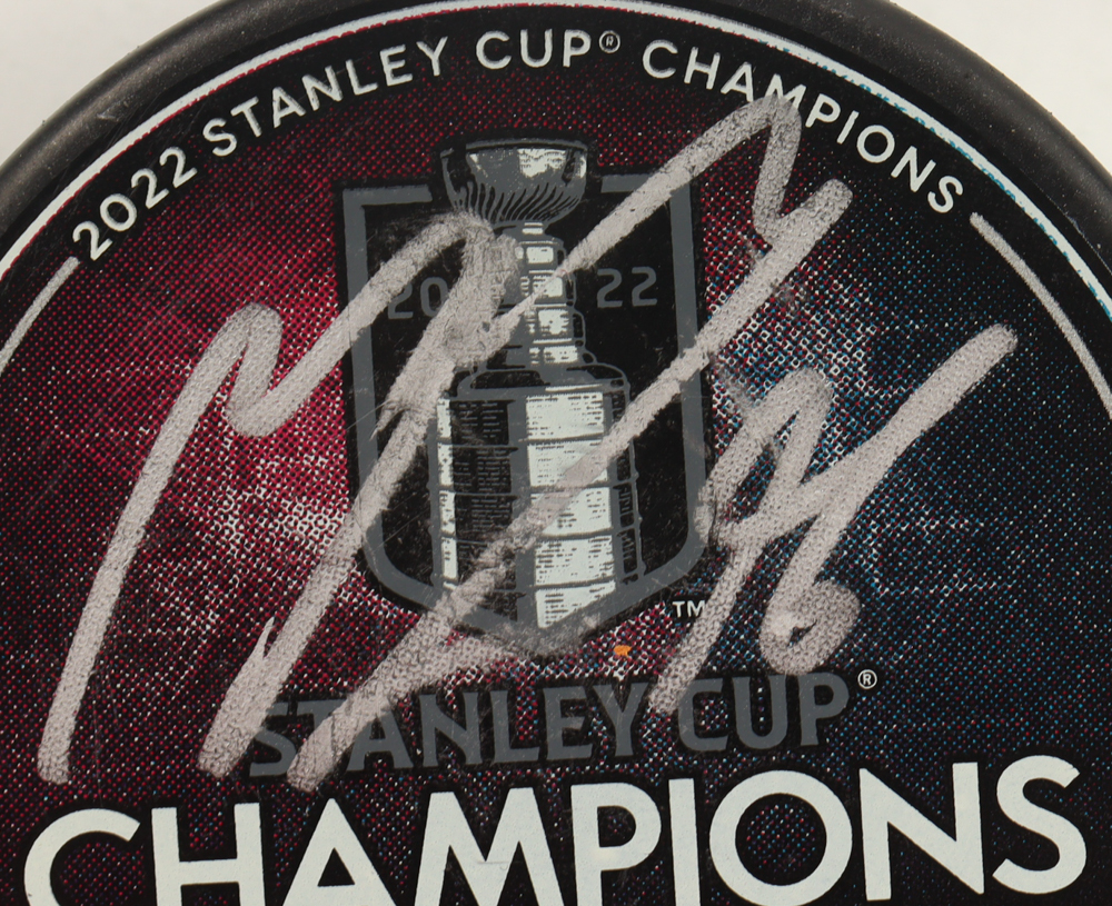 Mikko Rantanen Signed Avalanche 2022 Stanley Cup Champions Logo Hockey Puck (Fanatics) at PristineAuction.com Mikko Rantanen Signed Avalanche 2022 Stanley Cup Champions Logo Hockey Puck (Fanatics) at PristineAuction.com