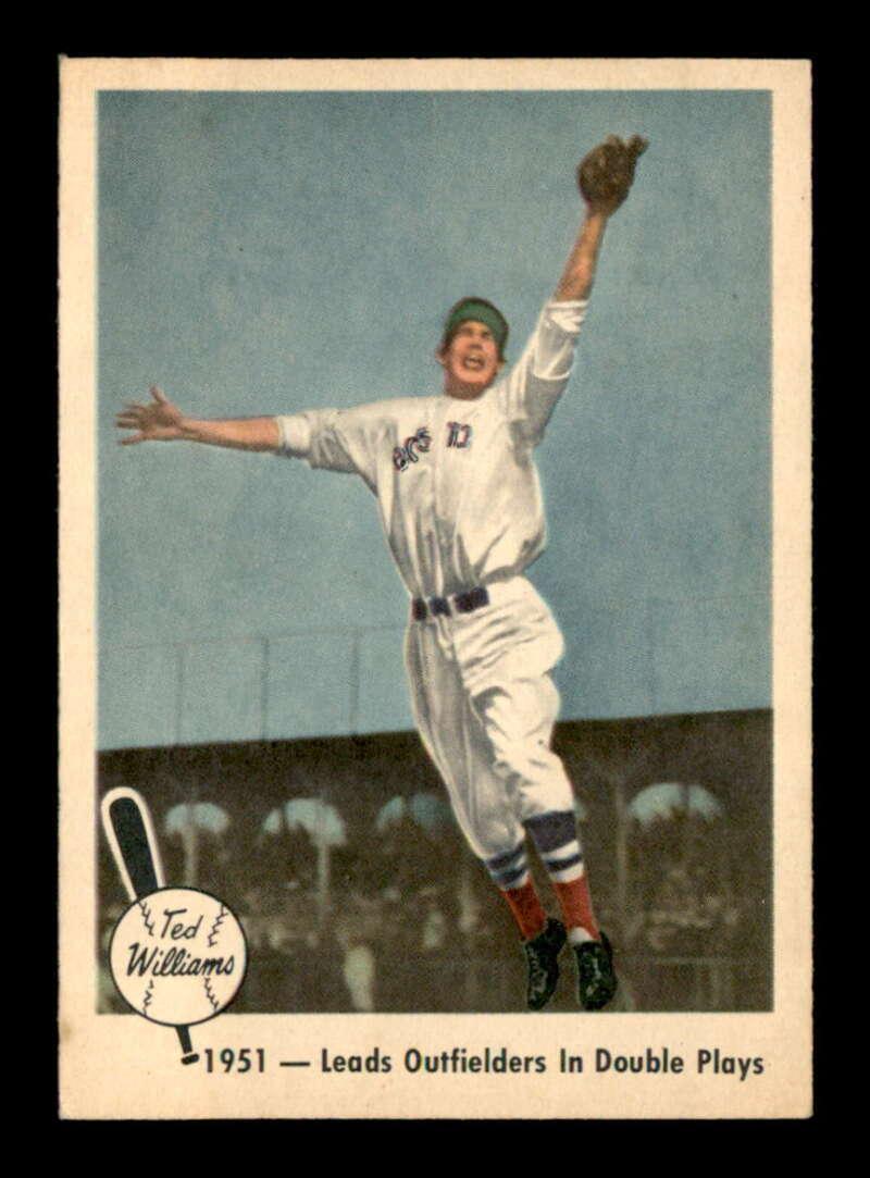 Ted Williams 1959 Fleer / 1951 Leads Outfielders in Double Plays #43 at PristineAuction.com Ted Williams 1959 Fleer / 1951 Leads Outfielders in Double Plays #43 at PristineAuction.com