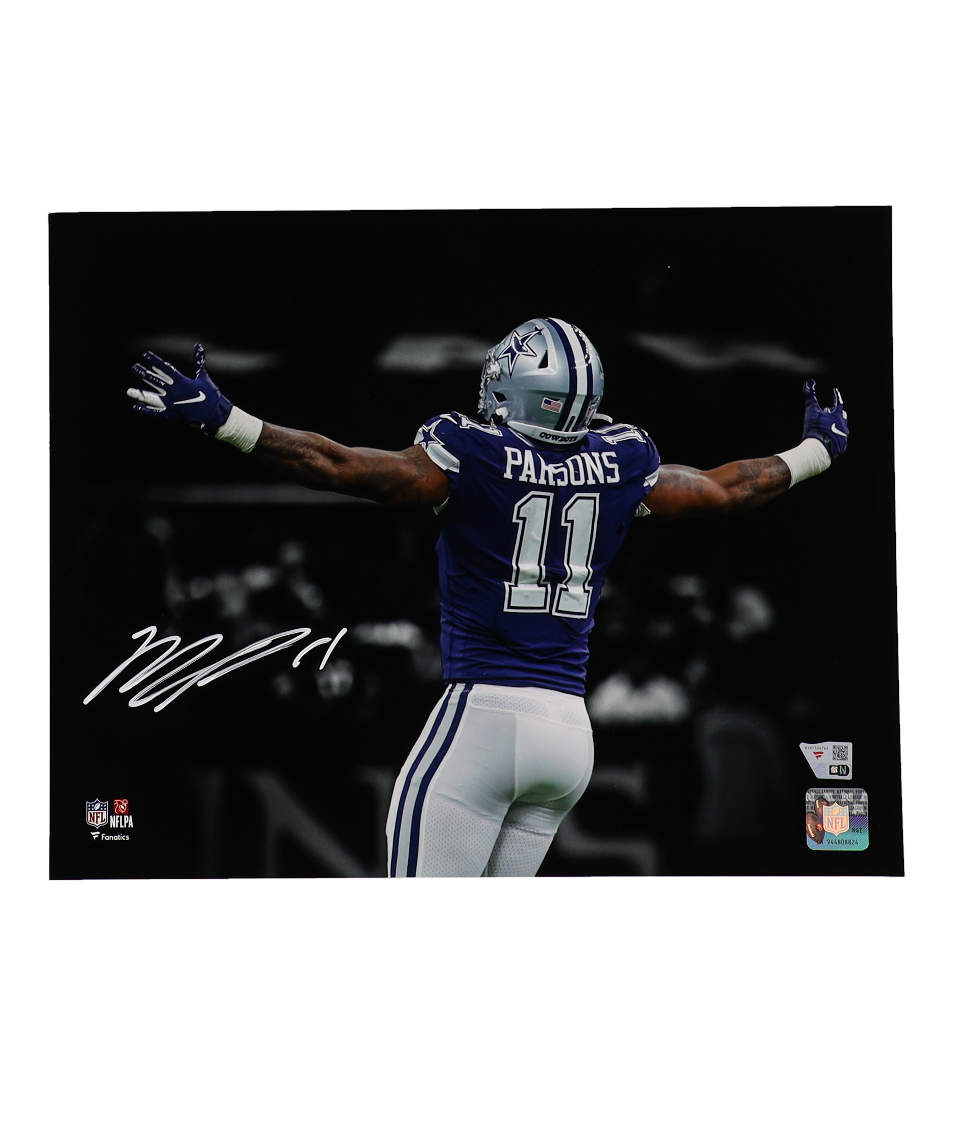 Micah Parsons Signed Cowboys 11x14 Photo (Fanatics) at PristineAuction.com Micah Parsons Signed Cowboys 11x14 Photo (Fanatics) at PristineAuction.com
