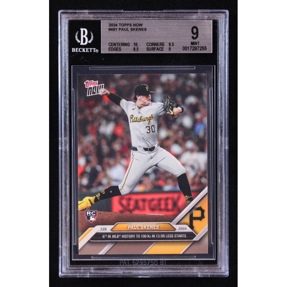 Paul Skenes 2024 Topps Now #491 RC (BGS 9) at PristineAuction.com