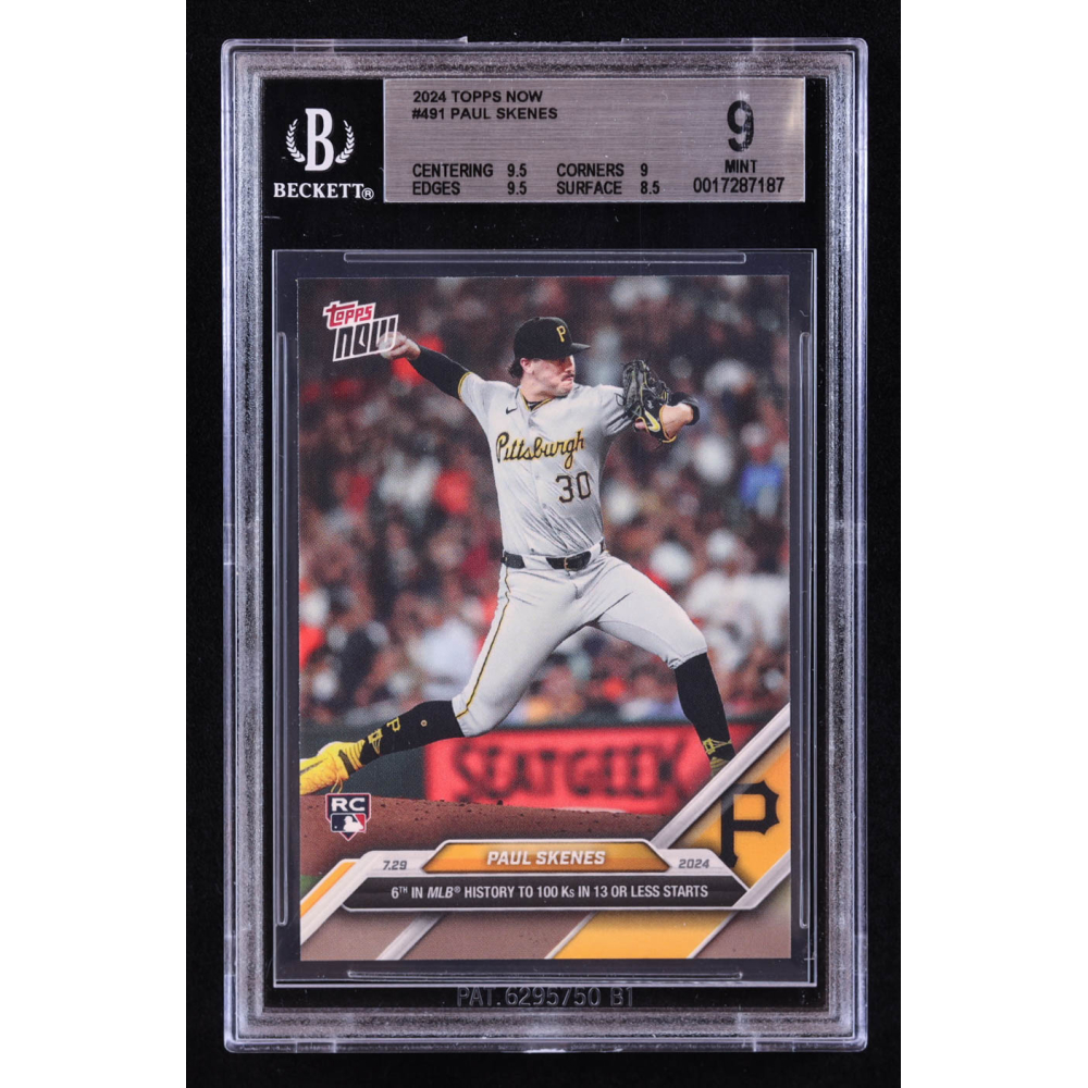 Paul Skenes 2024 Topps Now #491 RC (BGS 9) at PristineAuction.com