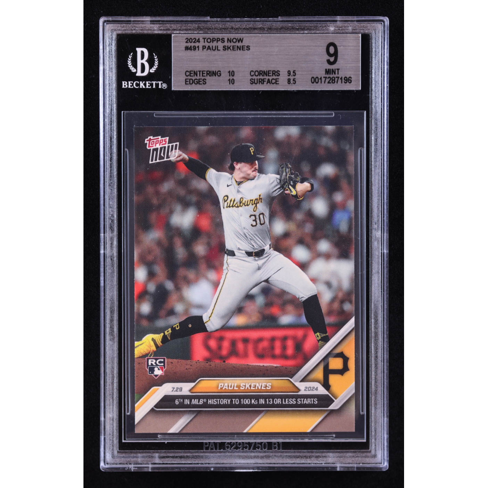 Paul Skenes 2024 Topps Now #491 RC (BGS 9) at PristineAuction.com