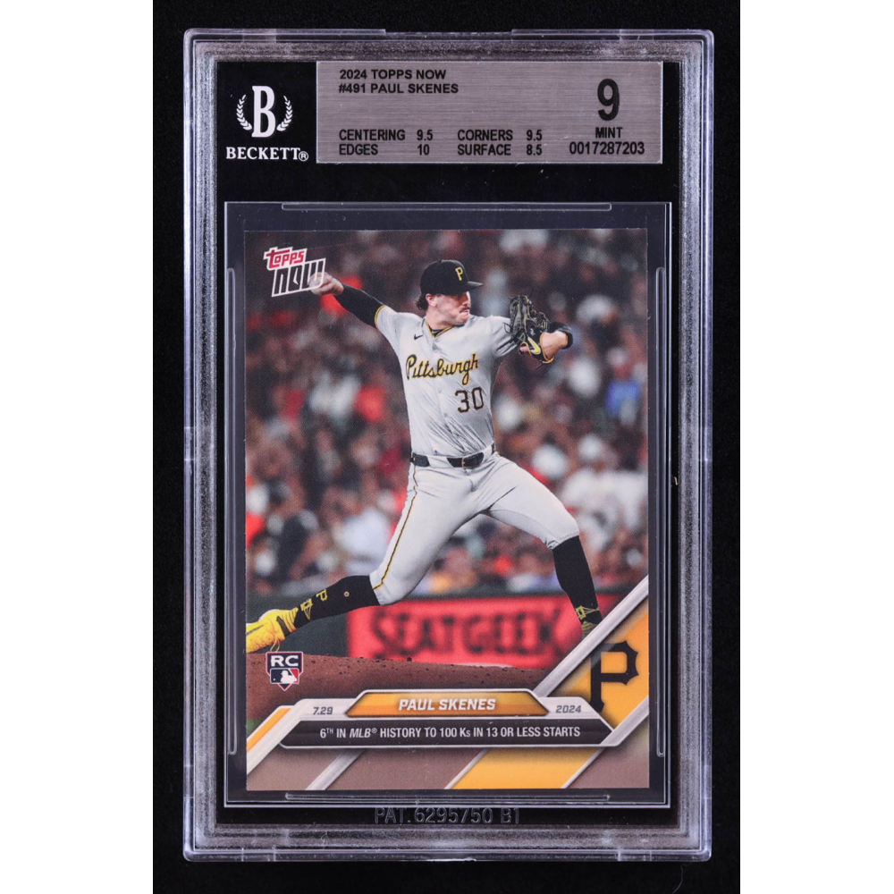 Paul Skenes 2024 Topps Now #491 RC (BGS 9) at PristineAuction.com