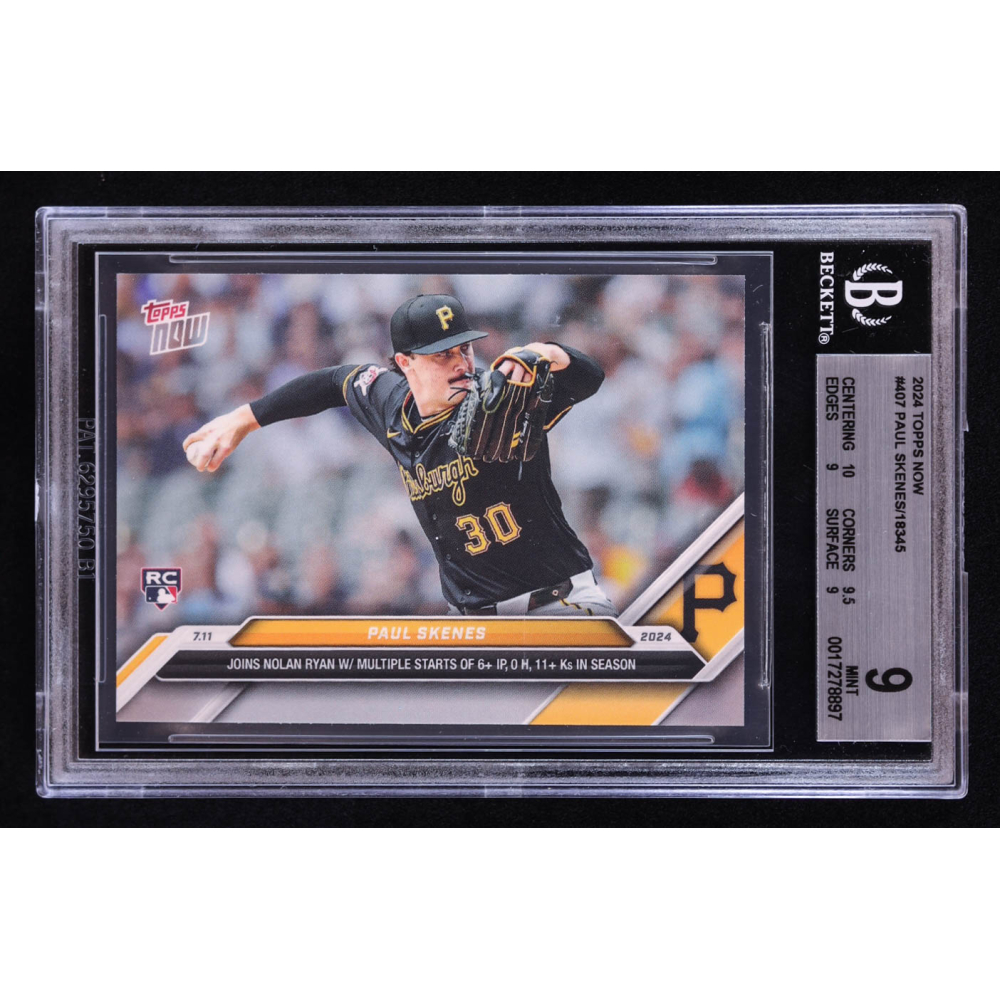 Paul Skenes 2024 Topps Now #407 RC (BGS 9) at PristineAuction.com