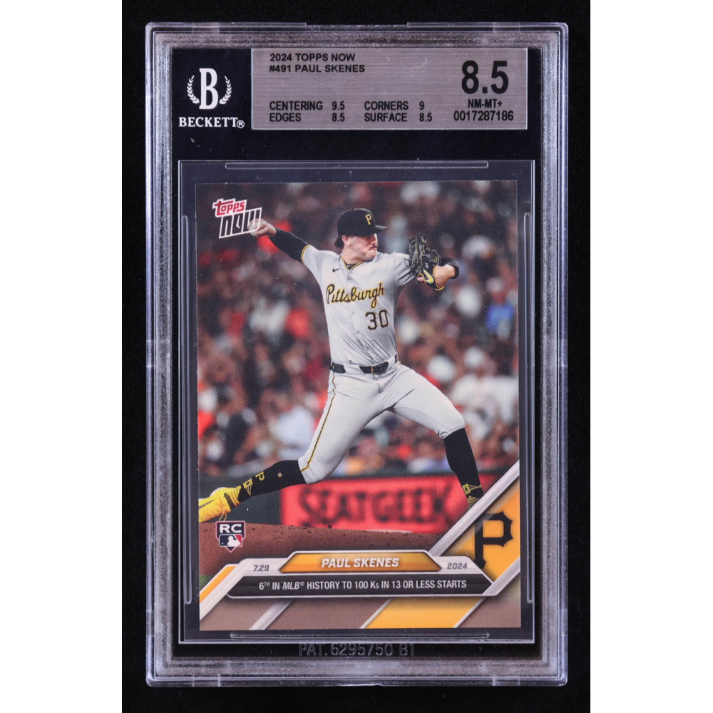 Paul Skenes 2024 Topps Now #491 RC (BGS 8.5) at PristineAuction.com