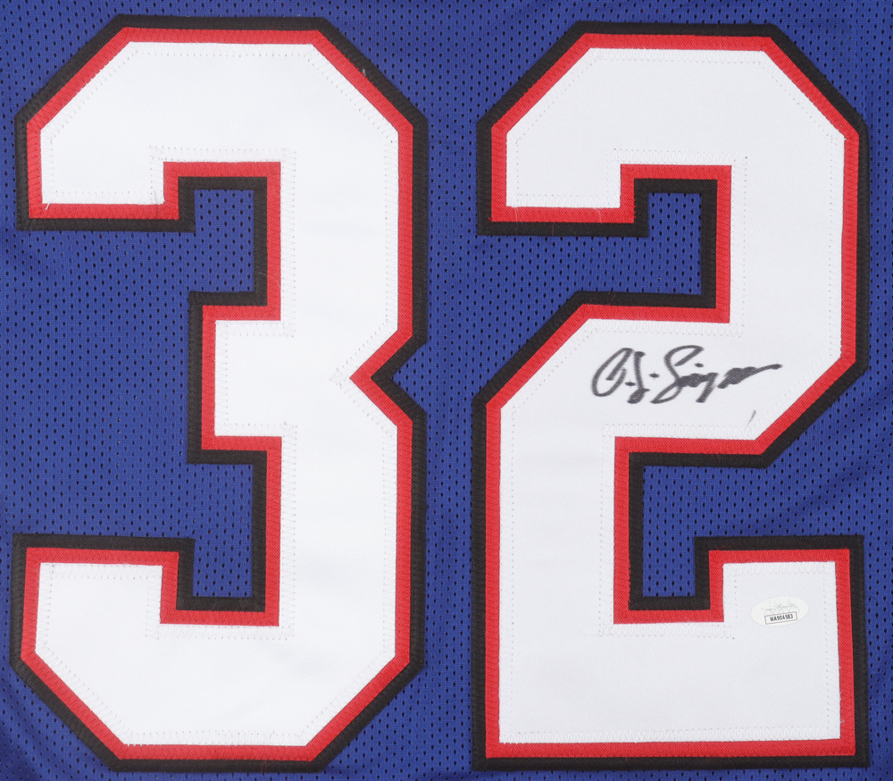 O.J. Simpson Signed Career Highlight Stat Jersey (JSA) at PristineAuction.com O.J. Simpson Signed Career Highlight Stat Jersey (JSA) at PristineAuction.com