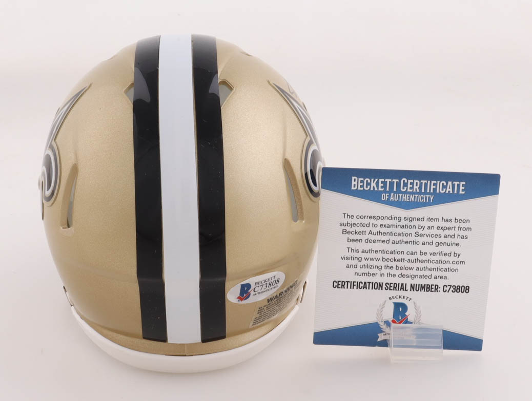 Alvin Kamara Signed Saints Speed Mini Helmet (Beckett) at PristineAuction.com Alvin Kamara Signed Saints Speed Mini Helmet (Beckett) at PristineAuction.com
