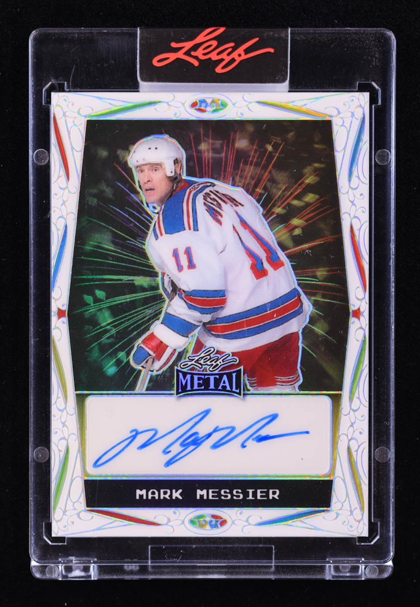Mark Messier 2023 Leaf Metal Ebay Exclusive Autographs White #EAMM2 #1/4 at PristineAuction.com Mark Messier 2023 Leaf Metal Ebay Exclusive Autographs White #EAMM2 #1/4 at PristineAuction.com