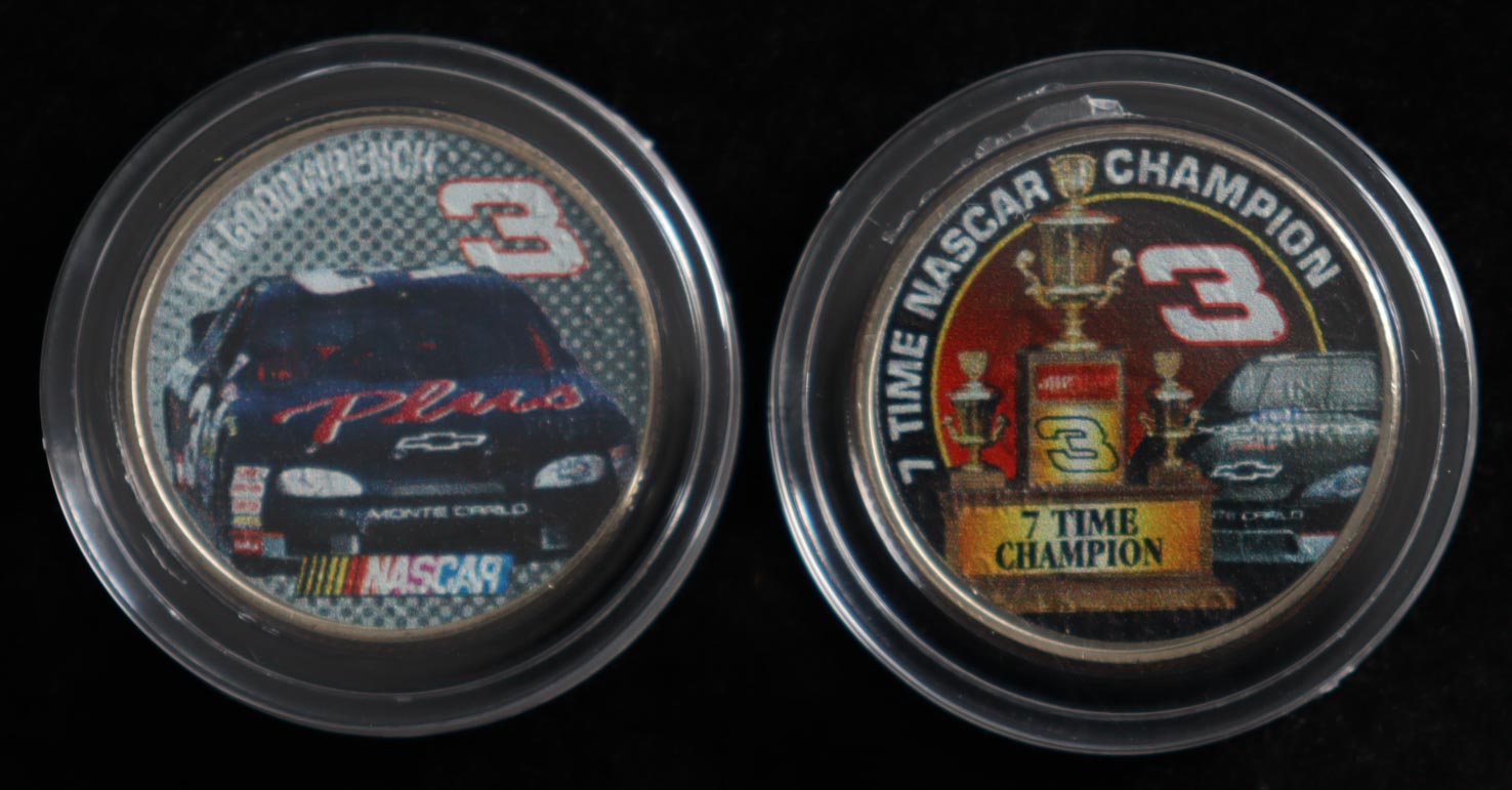 Merrick Mint Dale Earnhardt Set of (2) Colorized U.S. Quarters Set at PristineAuction.com Merrick Mint Dale Earnhardt Set of (2) Colorized U.S. Quarters Set at PristineAuction.com