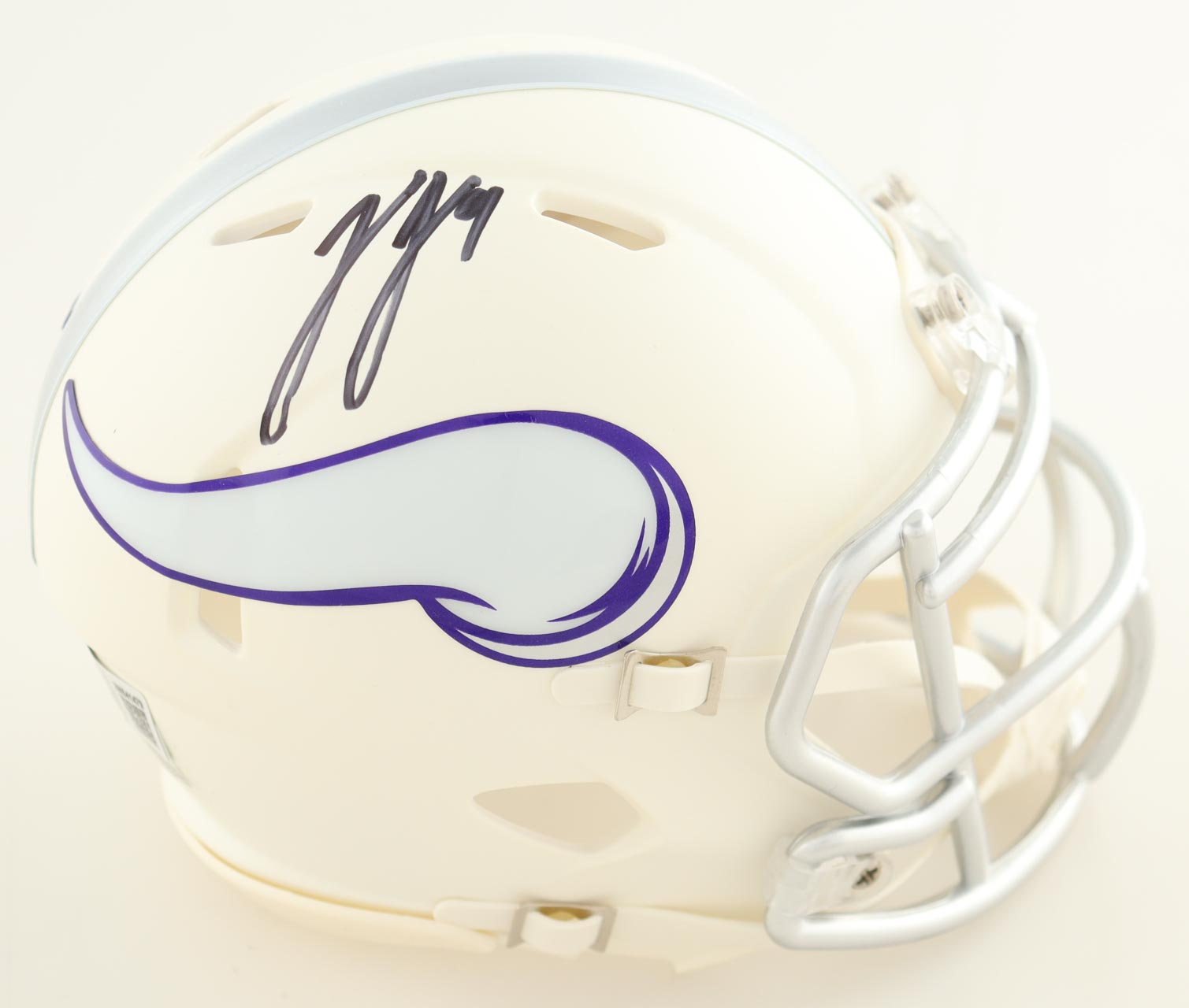 J. J. McCarthy Signed Vikings Speed Mini Helmet (Beckett) at PristineAuction.com J. J. McCarthy Signed Vikings Speed Mini Helmet (Beckett) at PristineAuction.com