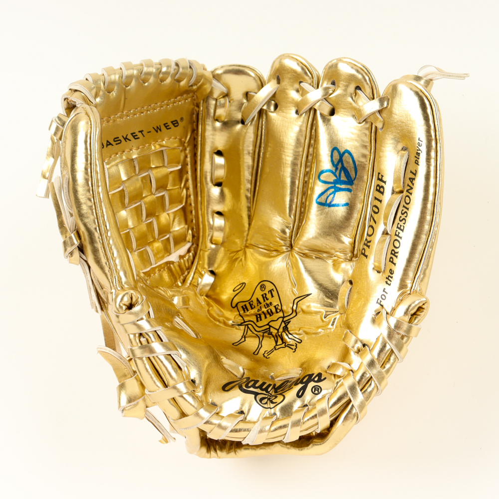 Albert Pujols Signed Mini Gold Baseball Glove (Beckett) at PristineAuction.com Albert Pujols Signed Mini Gold Baseball Glove (Beckett) at PristineAuction.com