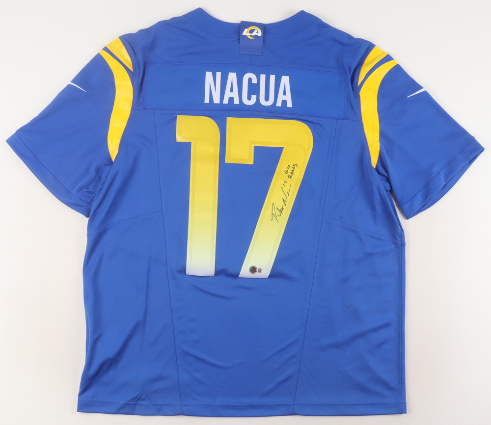 Puka Nacua Signed Rams Jersey Inscribed "Go Rams" (Beckett) at PristineAuction.com Puka Nacua Signed Rams Jersey Inscribed "Go Rams" (Beckett) at PristineAuction.com