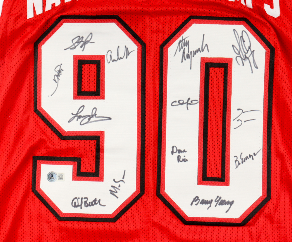 1989-1990 UNLV Runnin' Rebels Championship Team Signed Jersey By (13) With Larry Johnson, Stacy Augmon, Travis Bice, James Jones (Beckett) at PristineAuction.com 1989-1990 UNLV Runnin' Rebels Championship Team Signed Jersey By (13) With Larry Johnson, Stacy Augmon, Travis Bice, James Jones (Beckett) at PristineAuction.com