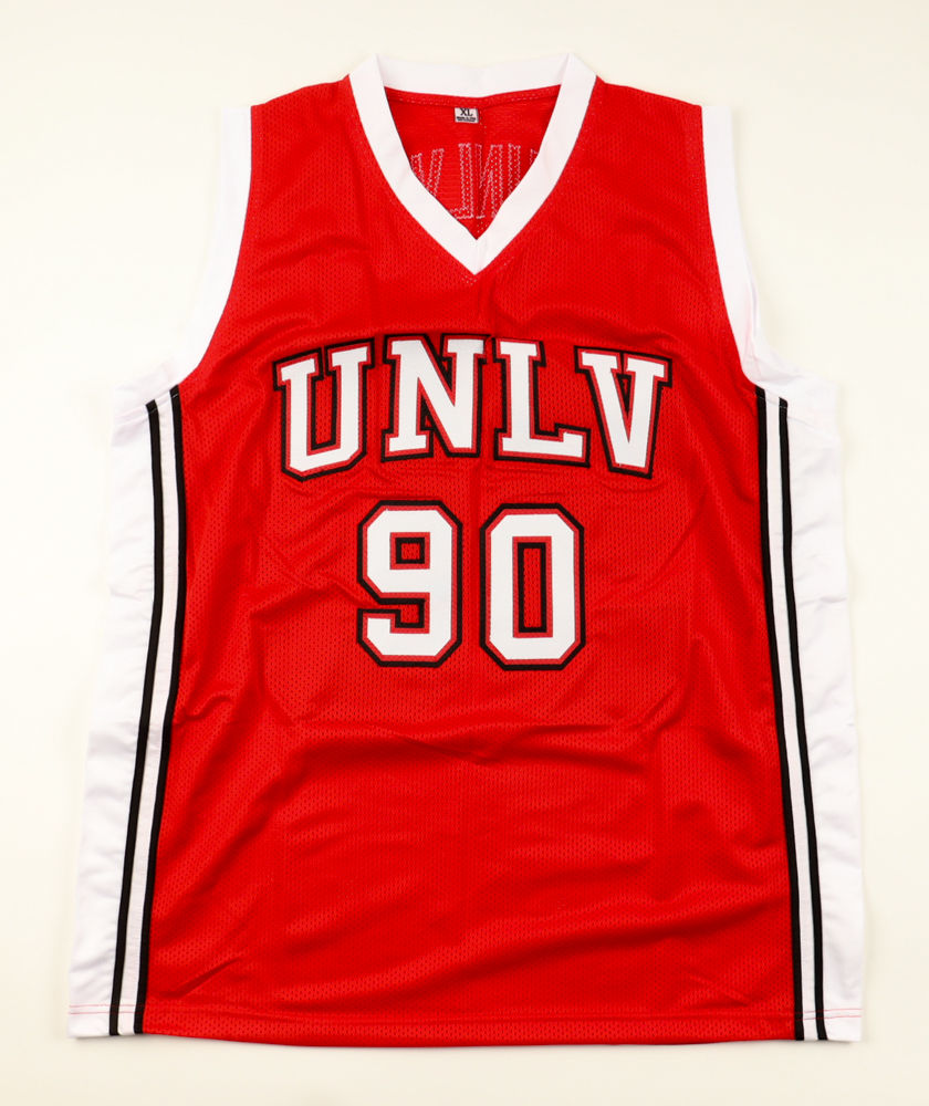 1989-1990 UNLV Runnin' Rebels Championship Team Signed Jersey By (13) With Larry Johnson, Stacy Augmon, Travis Bice, James Jones (Beckett) at PristineAuction.com 1989-1990 UNLV Runnin' Rebels Championship Team Signed Jersey By (13) With Larry Johnson, Stacy Augmon, Travis Bice, James Jones (Beckett) at PristineAuction.com