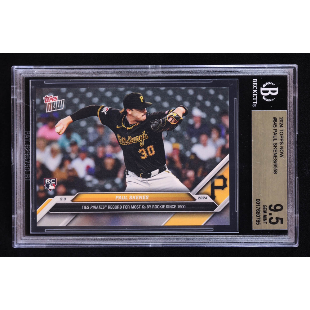 Paul Skenes 2024 Topps Now #645 RC (BGS 9.5) at PristineAuction.com