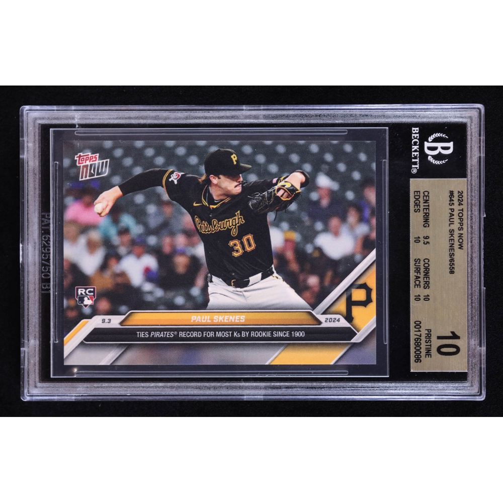 Paul Skenes 2024 Topps Now #645 RC (BGS 10) at PristineAuction.com