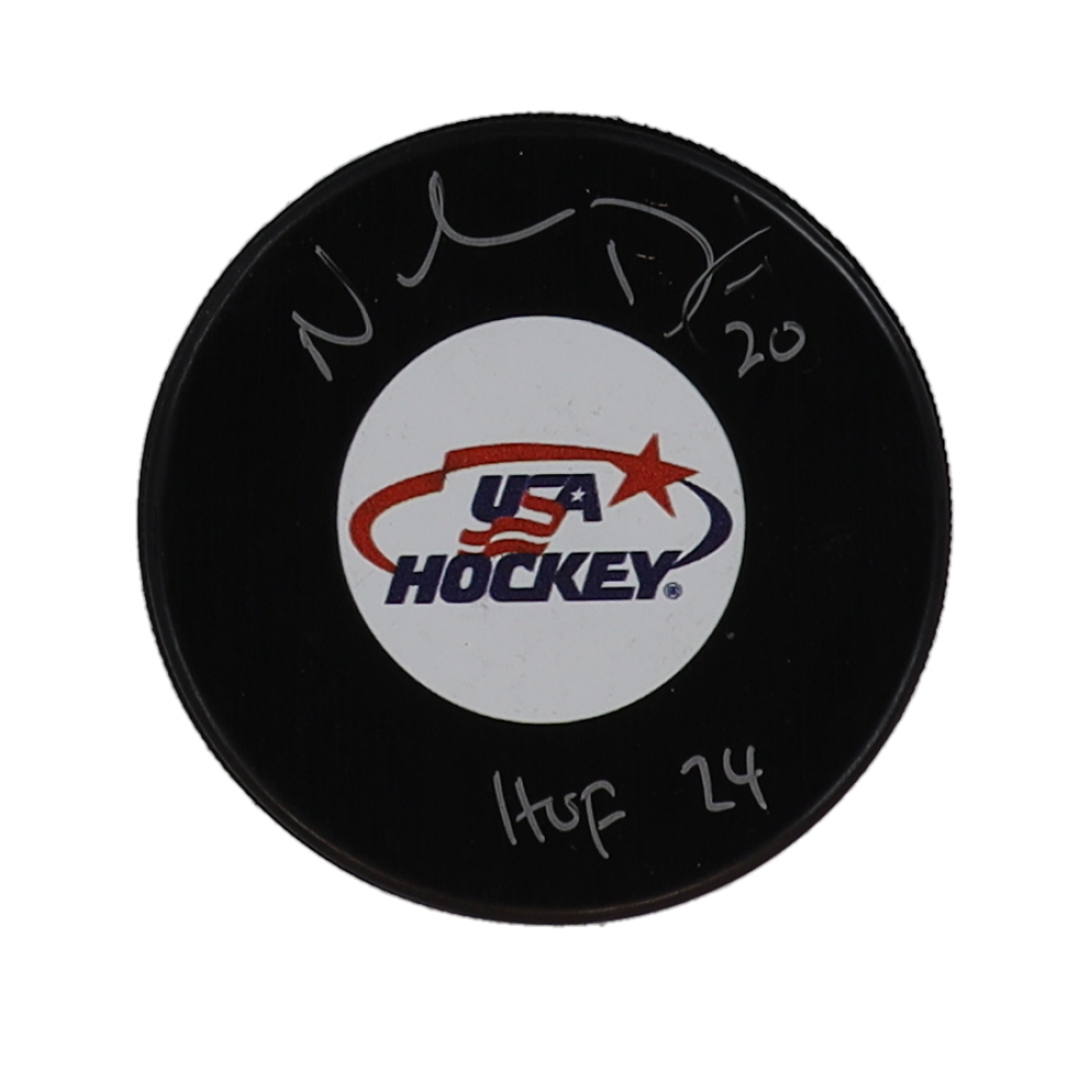 Natalie Darwitz Signed Team USA Logo Hockey Puck Inscribed "HOF 24" (COJO) at PristineAuction.com