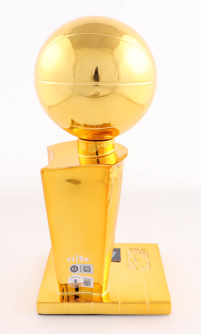 Manu Ginobili Signed LE Spurs Replica Championship Trophy Inscribed "HOF 22" (Beckett & Ginobili) at PristineAuction.com Manu Ginobili Signed LE Spurs Replica Championship Trophy Inscribed "HOF 22" (Beckett & Ginobili) at PristineAuction.com