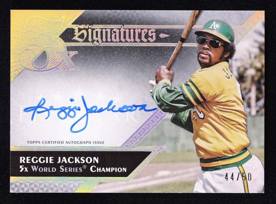 Reggie Jackson 2024 Topps Five Star Five Time Signatures #FTSRJ #44/50 at PristineAuction.com Reggie Jackson 2024 Topps Five Star Five Time Signatures #FTSRJ #44/50 at PristineAuction.com
