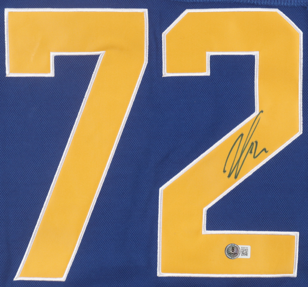 Tage Thompson Signed Jersey (Beckett) at PristineAuction.com Tage Thompson Signed Jersey (Beckett) at PristineAuction.com