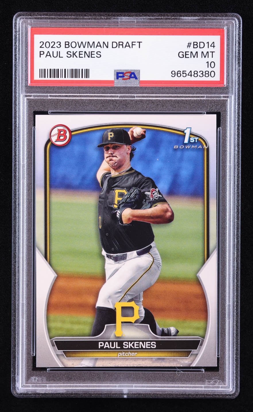 Paul Skenes 2023 Bowman Draft #BD14 RC (PSA 10) at PristineAuction.com Paul Skenes 2023 Bowman Draft #BD14 RC (PSA 10) at PristineAuction.com
