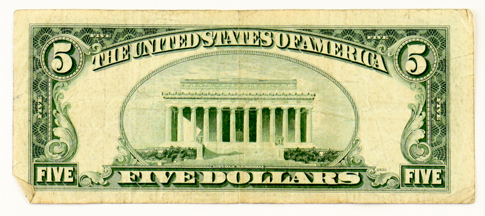 1953-C U.S. $5 Five Dollars Legal Tender Note - Red Seal at PristineAuction.com 1953-C U.S. $5 Five Dollars Legal Tender Note - Red Seal at PristineAuction.com