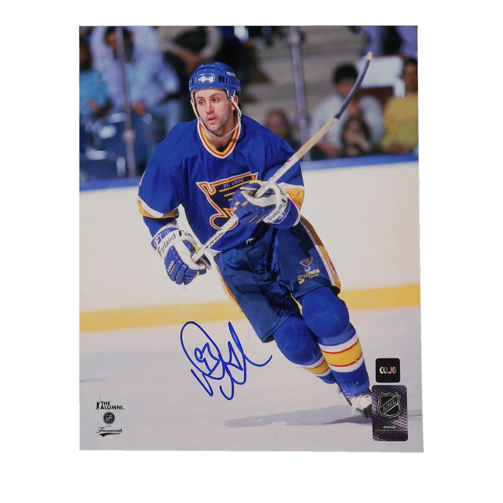 Doug Gilmour Signed Blues 8x10 Photo (COJO) at PristineAuction.com