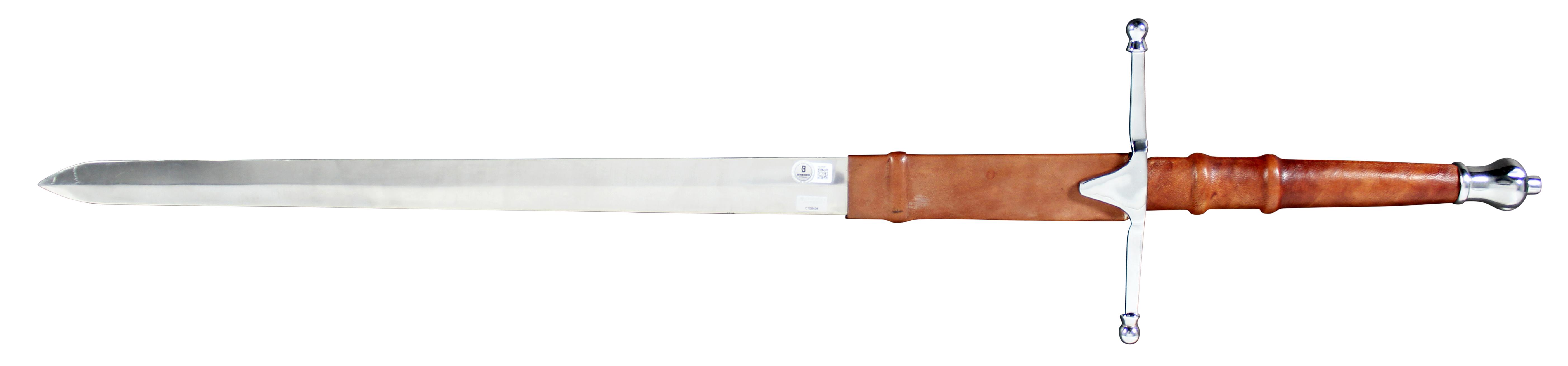 Mel Gibson Signed "Braveheart" Full-Size Prop Replica Steel Sword with Sheath (Beckett) at PristineAuction.com Mel Gibson Signed "Braveheart" Full-Size Prop Replica Steel Sword with Sheath (Beckett) at PristineAuction.com