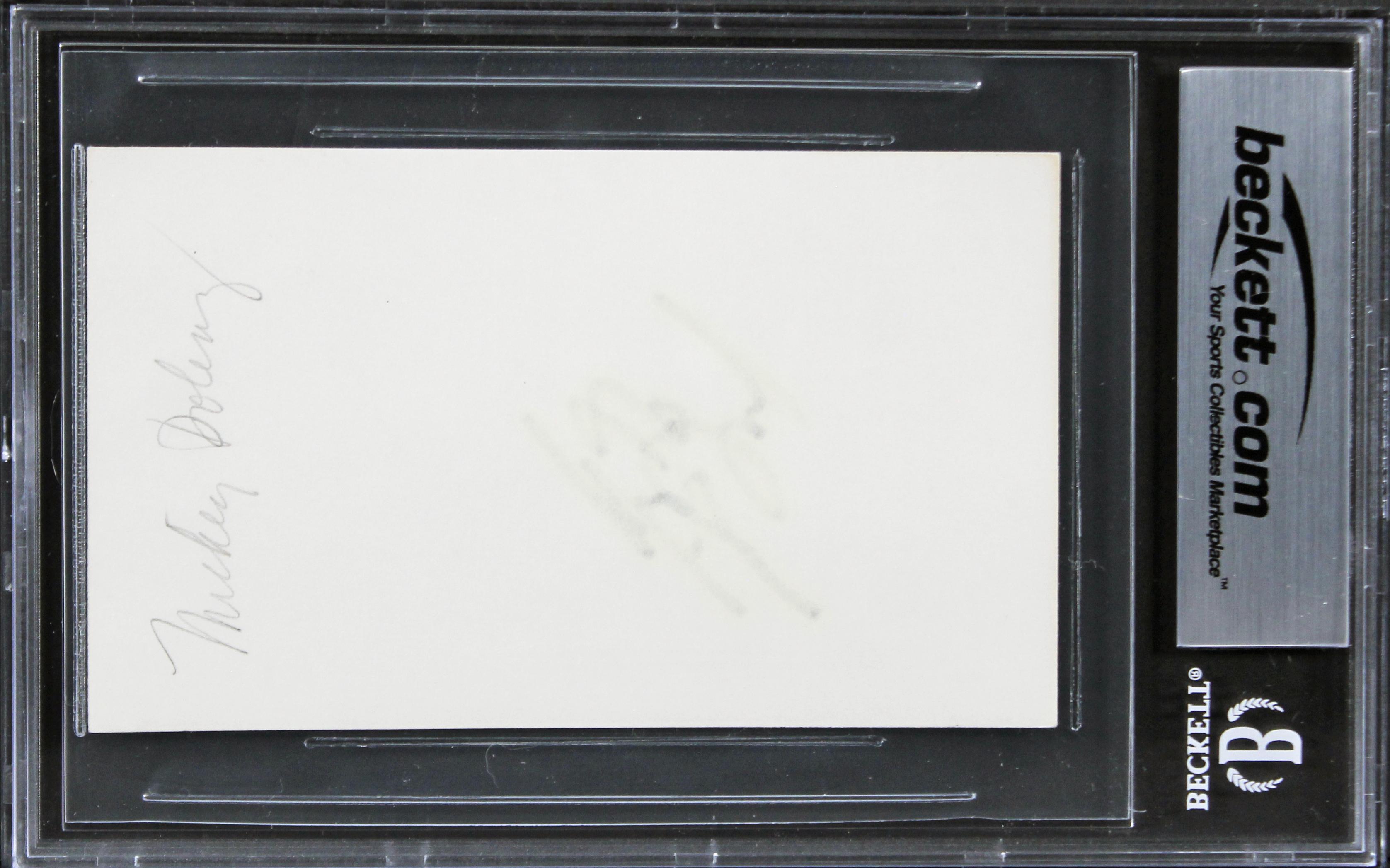 Micky Dolenz Signed 3x5 Index Card (BGS) at PristineAuction.com Micky Dolenz Signed 3x5 Index Card (BGS) at PristineAuction.com