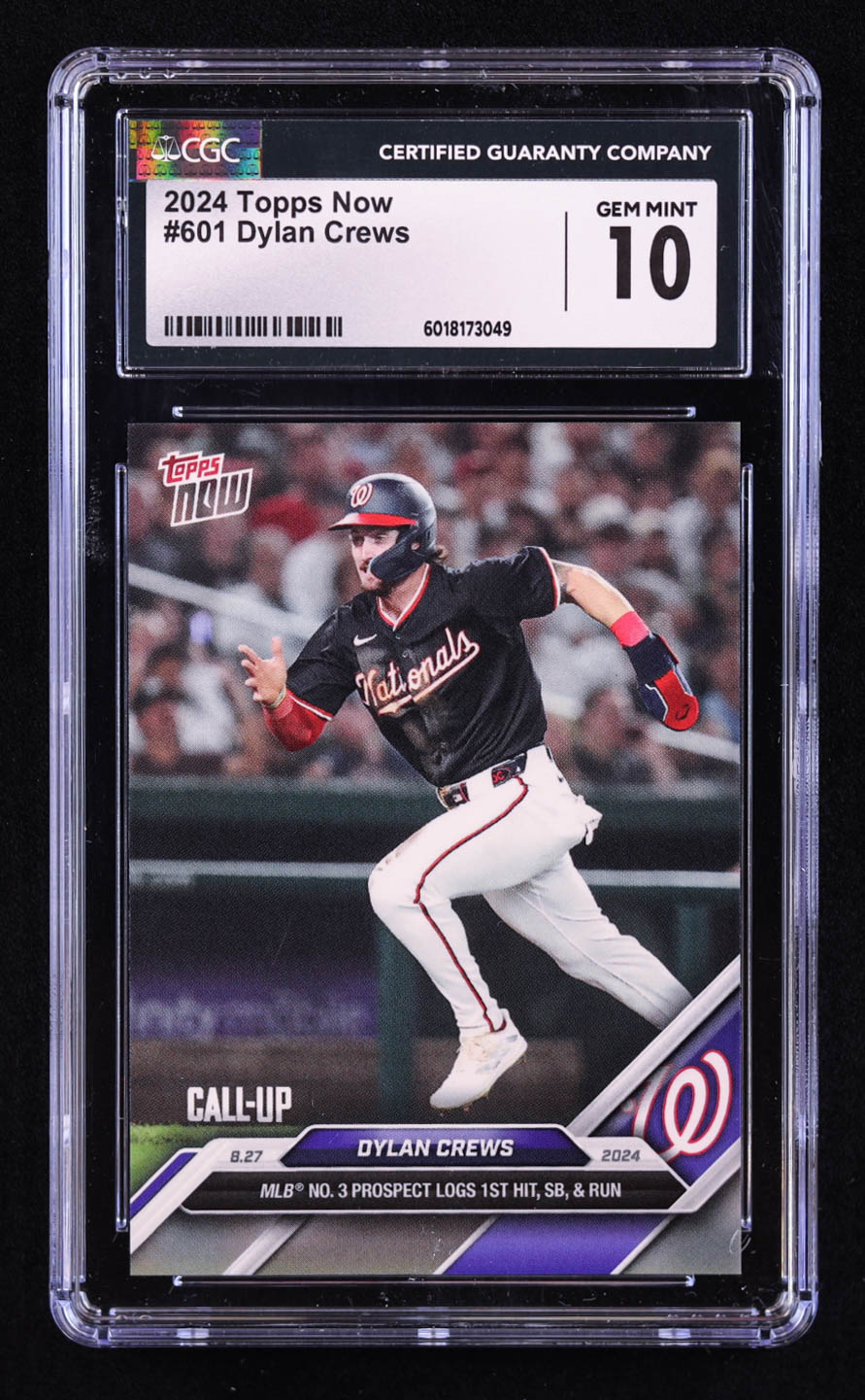 Dylan Crews 2024 Topps Now #601 RC (CGC 10) at PristineAuction.com Dylan Crews 2024 Topps Now #601 RC (CGC 10) at PristineAuction.com