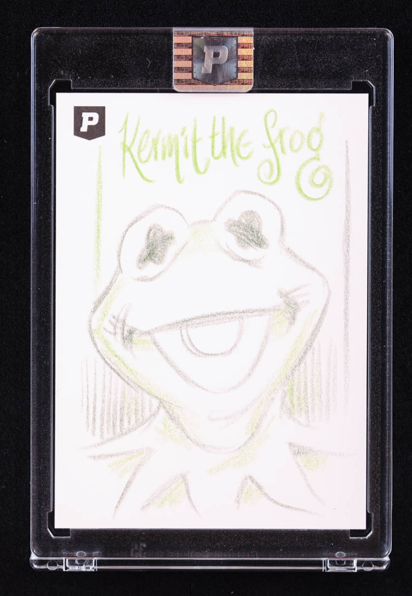 Kermit the Frog | The Muppets | Original Art Sketch Card by Guy Gilchrist (1/1 Original Art) at PristineAuction.com Kermit the Frog | The Muppets | Original Art Sketch Card by Guy Gilchrist (1/1 Original Art) at PristineAuction.com