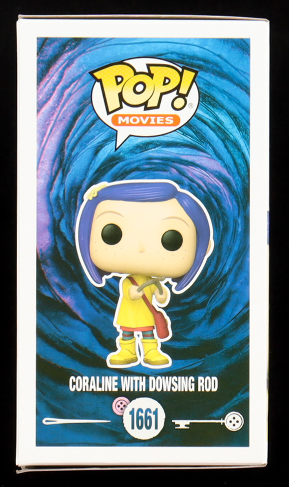 Dakota Fanning Signed "Coraline" #1661 Coraline With Dowsing Rod Funko Pop! Vinyl Figure (PSA) at PristineAuction.com Dakota Fanning Signed "Coraline" #1661 Coraline With Dowsing Rod Funko Pop! Vinyl Figure (PSA) at PristineAuction.com